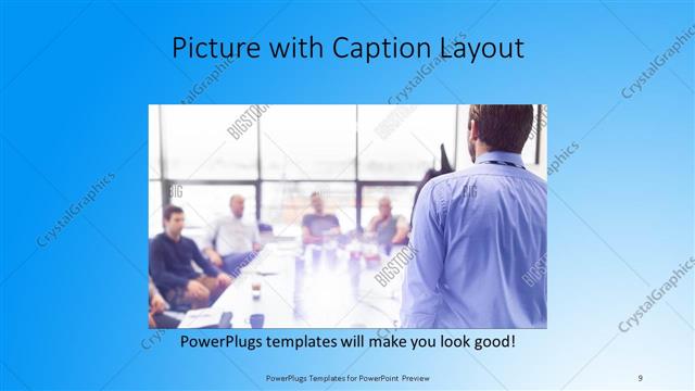 Picture with Caption presentation slide layout