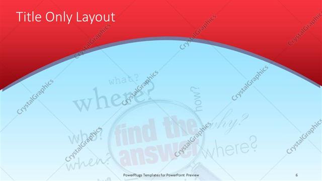 Title Only presentation slide layout