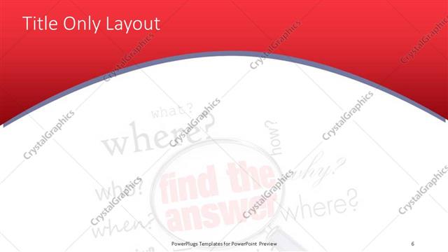 Title Only presentation slide layout