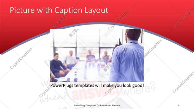 Picture with Caption presentation slide layout