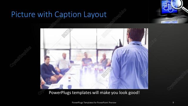 Picture with Caption presentation slide layout