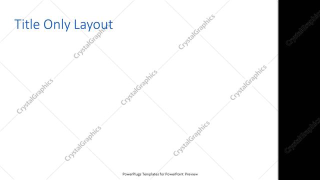 Title Only presentation slide layout
