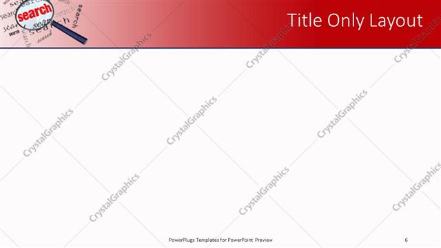 Title Only presentation slide layout