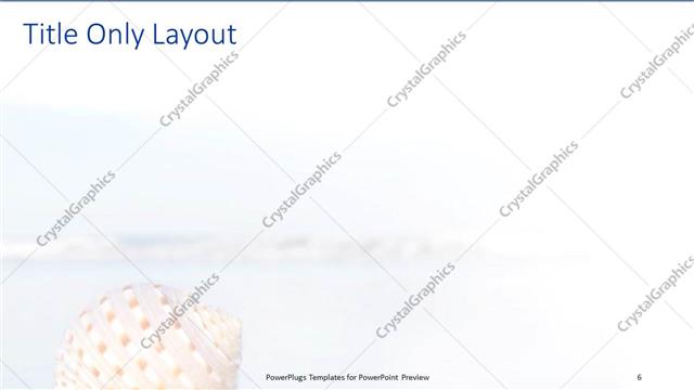 Title Only presentation slide layout