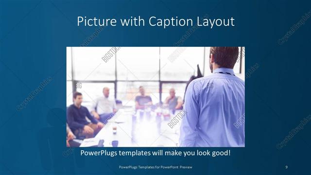 Picture with Caption presentation slide layout