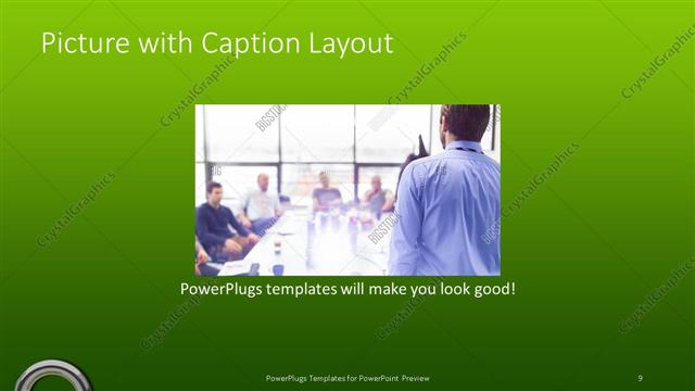 Picture with Caption presentation slide layout