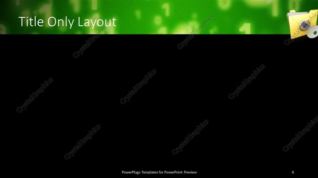 Title Only presentation slide layout