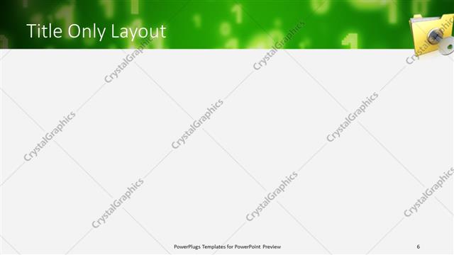 Title Only presentation slide layout