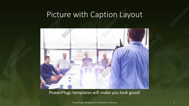 Picture with Caption presentation slide layout