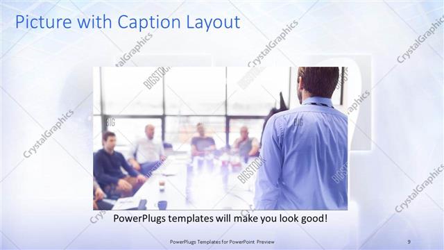 Picture with Caption presentation slide layout