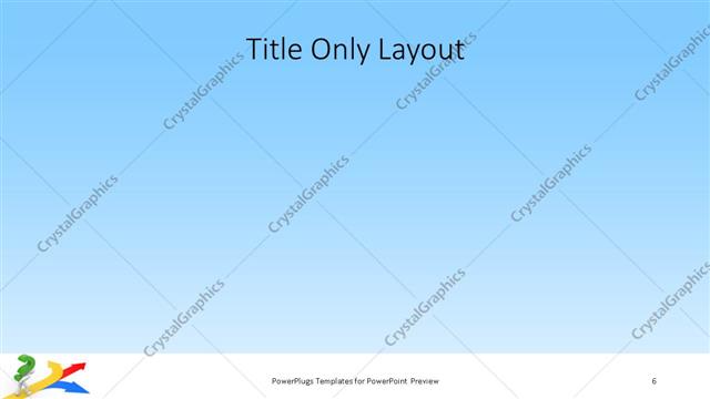 Title Only presentation slide layout