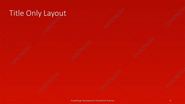 Title Only presentation slide layout