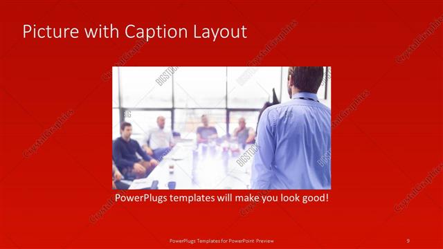 Picture with Caption presentation slide layout