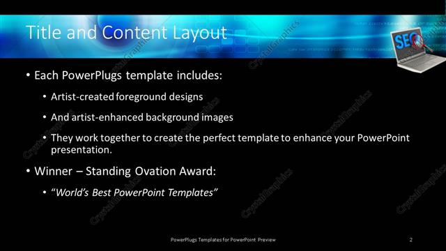 Title and Content presentation slide layout