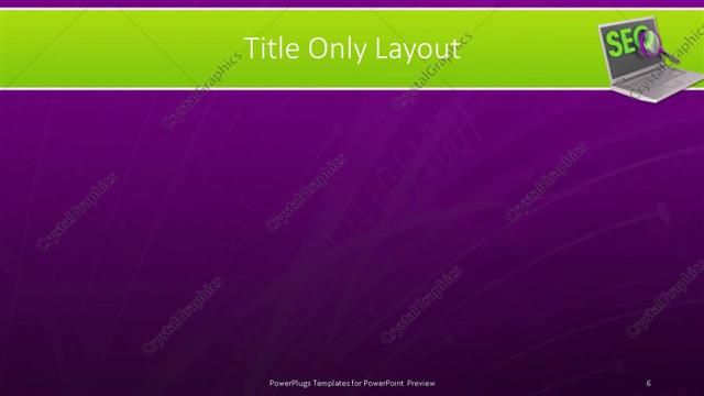Title Only presentation slide layout