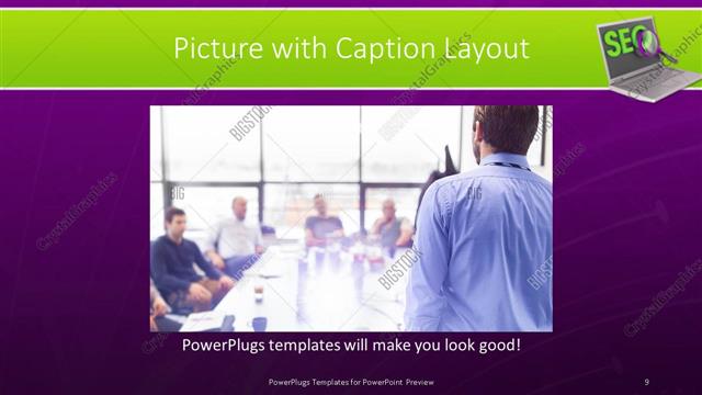 Picture with Caption presentation slide layout