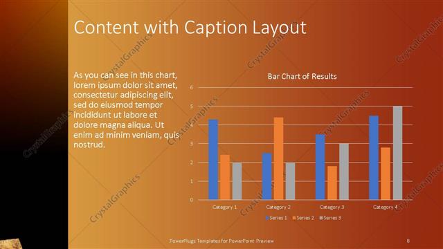 Content with Caption presentation slide layout