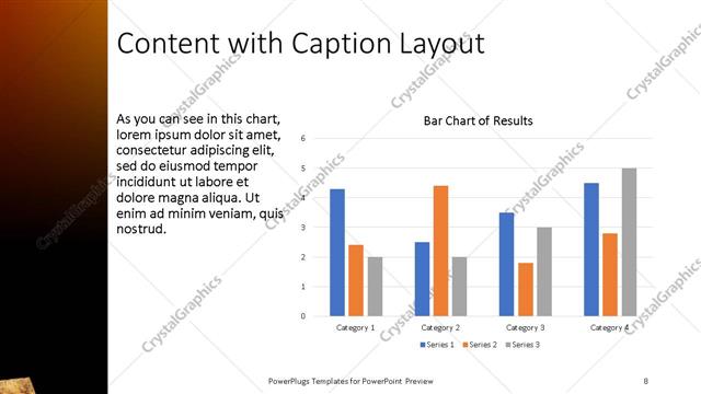 Content with Caption presentation slide layout