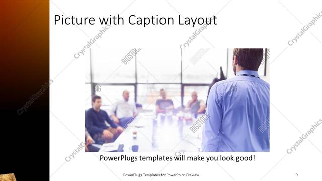 Picture with Caption presentation slide layout