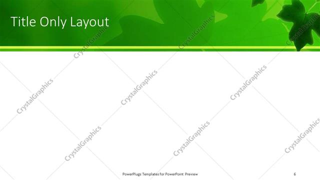 Title Only presentation slide layout