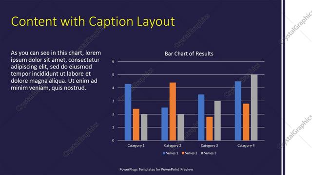 Content with Caption presentation slide layout