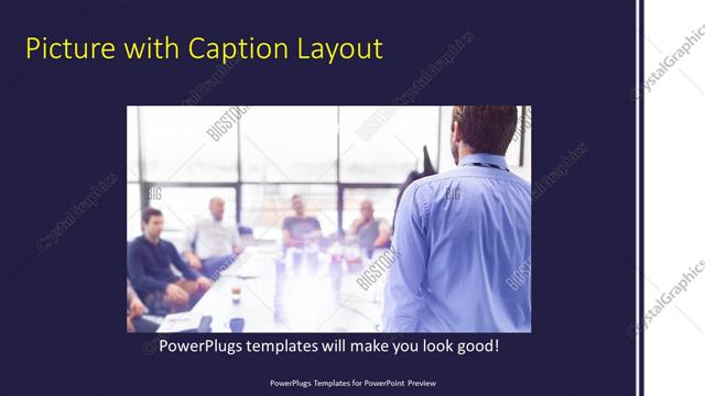 Picture with Caption presentation slide layout