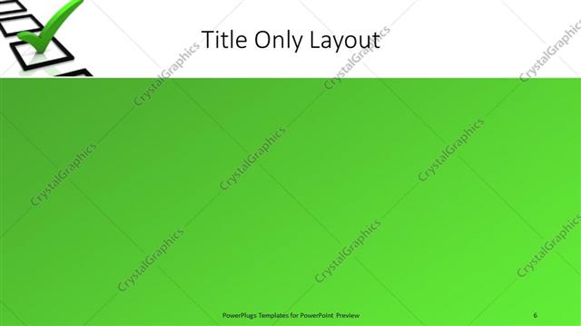 Title Only presentation slide layout