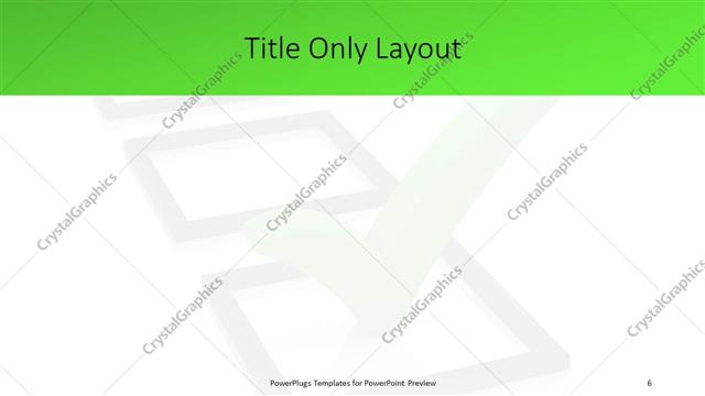 Title Only presentation slide layout