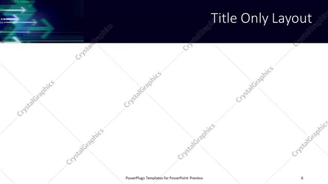 Title Only presentation slide layout