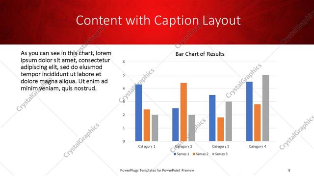 Content with Caption presentation slide layout