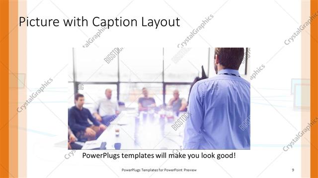 Picture with Caption presentation slide layout