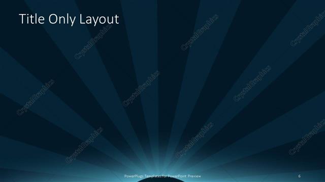 Title Only presentation slide layout