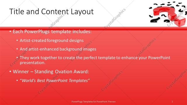 Title and Content presentation slide layout
