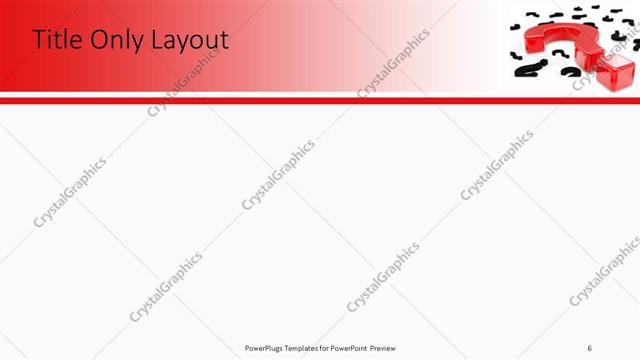 Title Only presentation slide layout