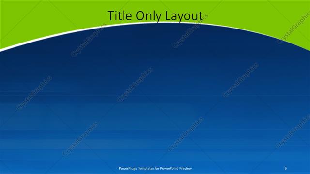 Title Only presentation slide layout