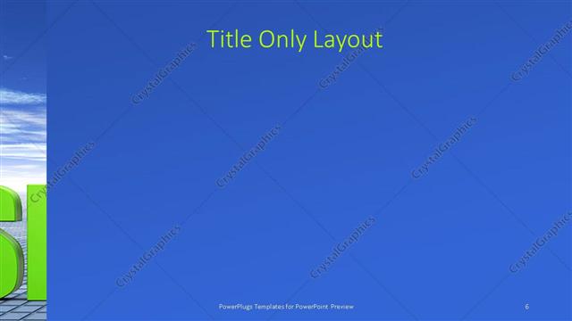 Title Only presentation slide layout