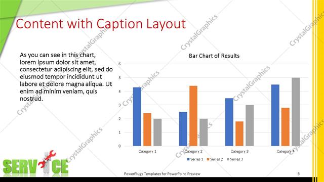 Content with Caption presentation slide layout