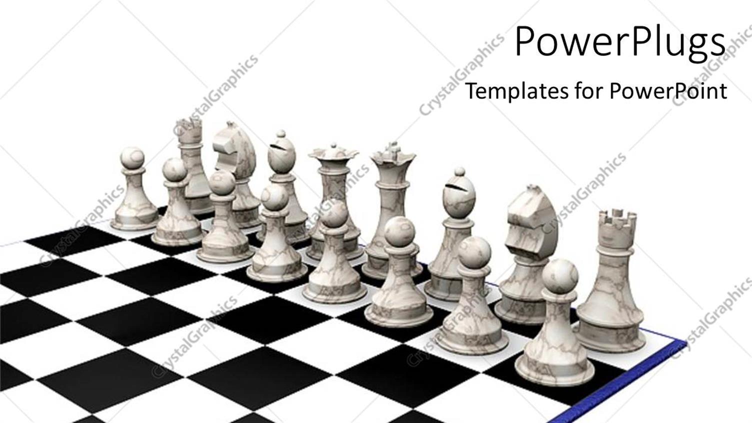 Featuring Set of Ash Chess Pieces on a Chess Beard