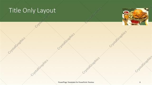 Title Only presentation slide layout