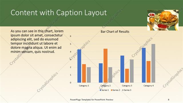 Content with Caption presentation slide layout