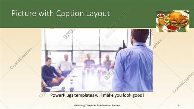 Picture with Caption presentation slide layout