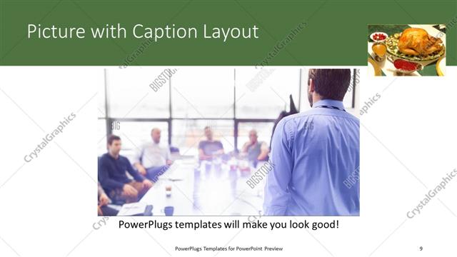 Picture with Caption presentation slide layout