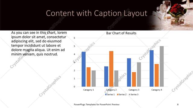 Content with Caption presentation slide layout