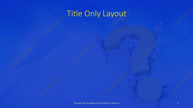 Title Only presentation slide layout