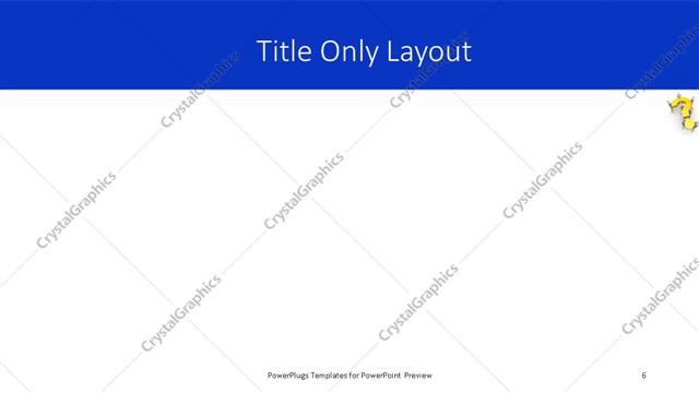 Title Only presentation slide layout