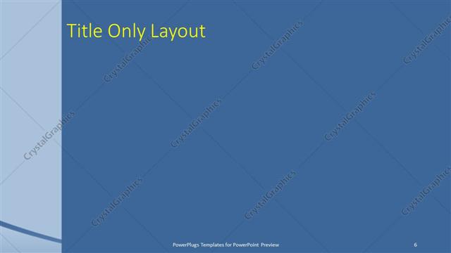 Title Only presentation slide layout