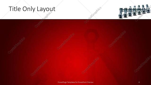 Title Only presentation slide layout