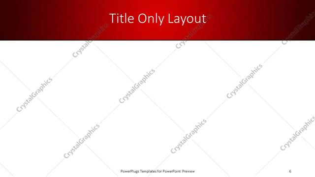 Title Only presentation slide layout