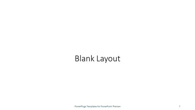 Blank presentation slide layout