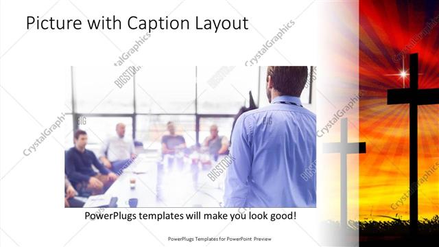 Picture with Caption presentation slide layout